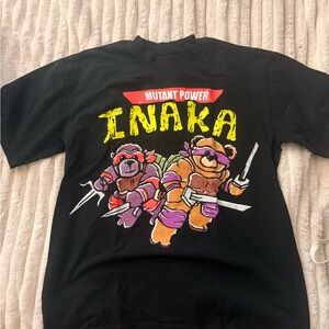Inaka Power Black Graphic Tee with Mutant Power Design